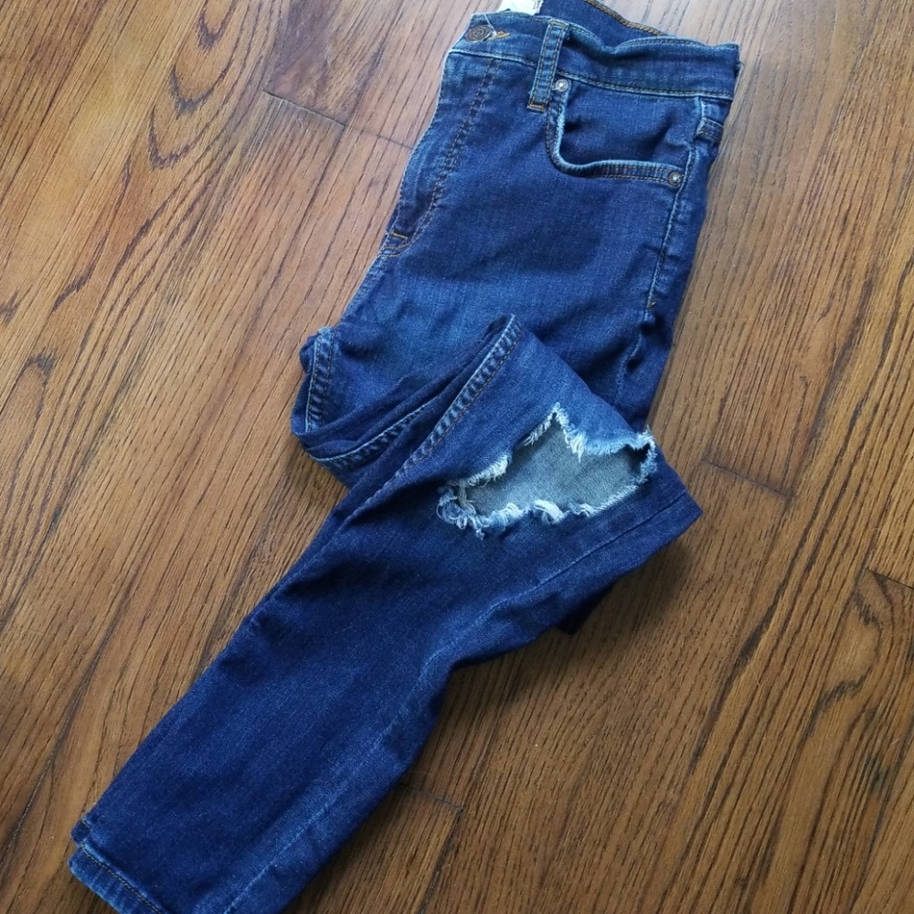 Free People distressed High Waisted Jeans